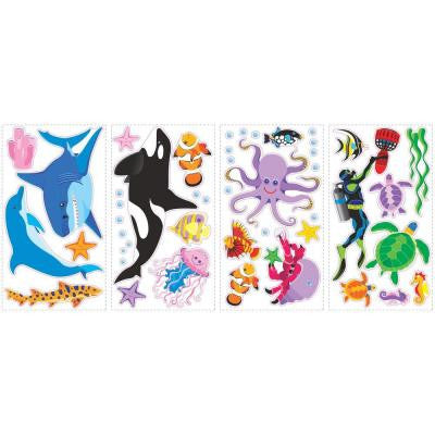 5 in. x 11.5 in. New Speed Limit Awesome Ocean Peel and Stick Wall Decals