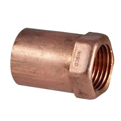 3/4 in. x 1/2 in. Copper Pressure Cup x FIPT Female Adapter