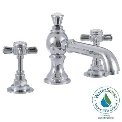 Wiltshire 8 in. Widespread 2-Handle Mid-Arc Bathroom Faucet in Chrome