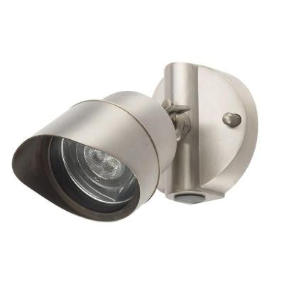 LV71SLV Landscape Lighting Area Light Low Voltage Die Cast Brass MR16 Stainless Steel