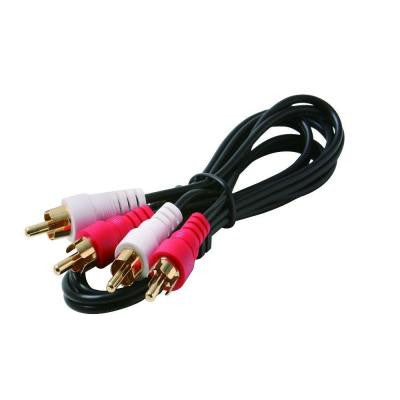 3 ft. 2-RCA Plug to 2-RCA Plug Audio Patch Cord