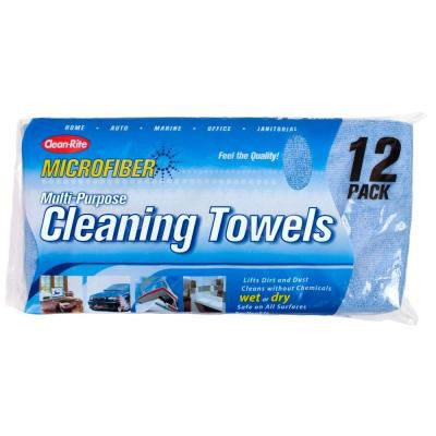 Microfiber Cleaning Towels (12 pack)
