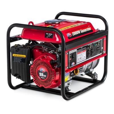 2,000-Watt Gasoline Powered Portable Generator with Open Frame