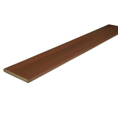 Horizon 3/4 in. x 7-1/4 in. x 12 ft. Rosewood Capped Riser Composite Decking Board (10-Pack)