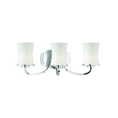 Dorado Collection 3-Light Chrome Wall Bath Bar Light