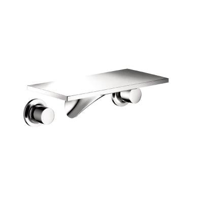 Massaud Wall-Mount 2-Handle Low-Arc Bathroom Faucet in Chrome