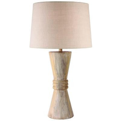 Cypress 18 in. H Natural Wood Grain Table Lamp