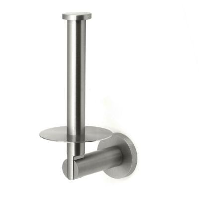 Channel Single Post Toilet Paper Holder in Satin Nickel