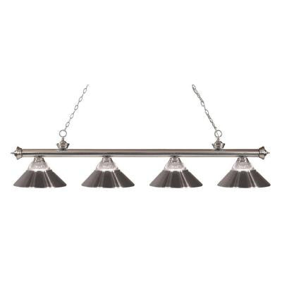 Coastal Nickel 4-Light Brushed Nickel Island Light