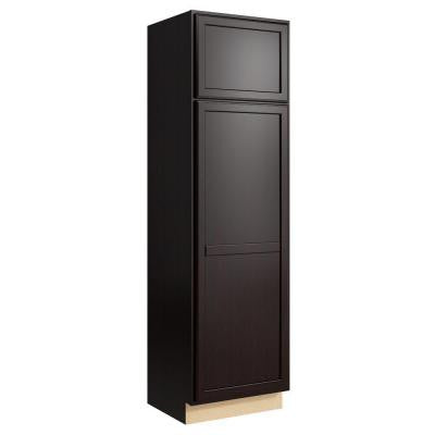 Stig 24 in. W x 21 in. D x 84 in. H Linen Cabinet in Coffee