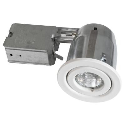 300 Series 4 in. White Recessed Halogen Lighting Kit (10-Pack)