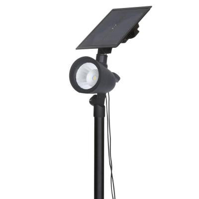 Outdoor Solar Black LED 70 Lumen Spotlight