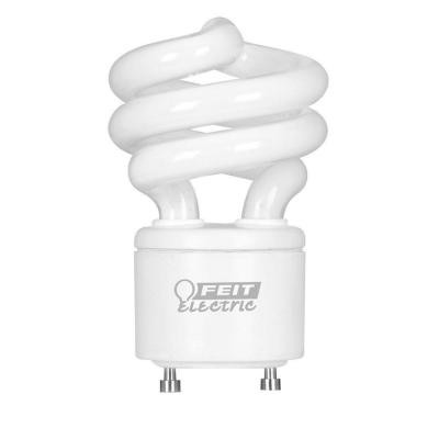 60W Equivalent Daylight (5000K) Spiral GU24 CFL Light Bulb (12-Pack)