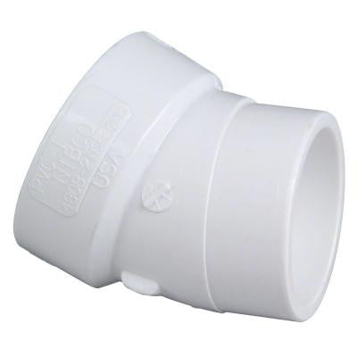 1-1/2 in. PVC DWV 22-1/2-Degree H x SPG Street Elbow