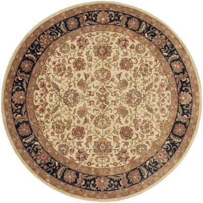 Feroza Beige 8 ft. Round Area Rug