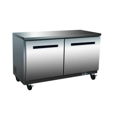 X-Series 12 cu. ft. Double Door Undercounter Commercial Refrigerator in Stainless Steel