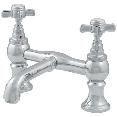 2-Handle Claw Foot Tub Faucet without Handshower in Chrome