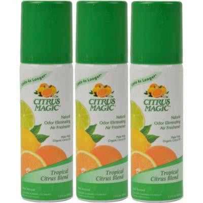 1.5 oz. Tropical Citrus Blend All Natural Odor Eliminating Spray Air Freshener (3-Pack)