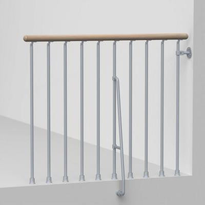 Phoenix 47 in. Grey Balcony Rail Kit