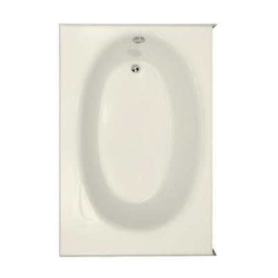 Kona 5 ft. Right Drain Bathtub in Biscuit