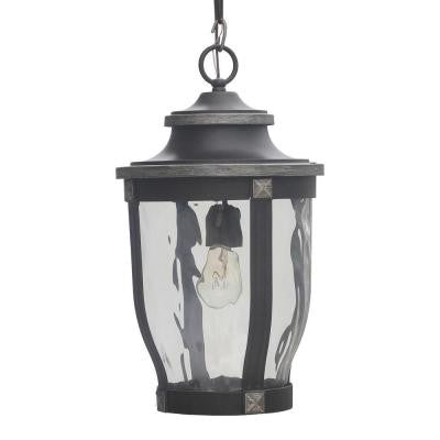 McCarthy 1-Light Bronze Outdoor Chain Hung Lantern