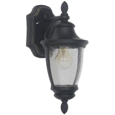 Wilkerson 1-Light Black Outdoor Wall Mount