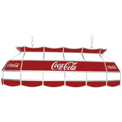Coca Cola 3-Light Stained Glass Hanging Tiffany Lamp