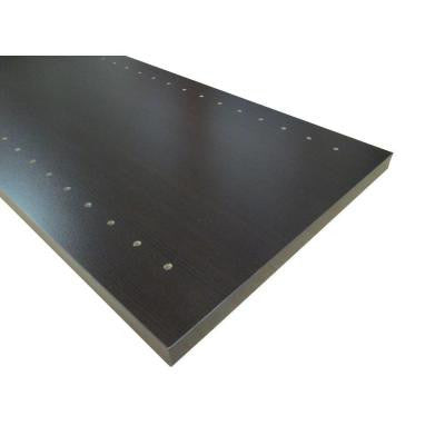 3/4 in. x 12 in. x 48 in. Espresso Thermally-Fused Melamine Adjustable Side Panel