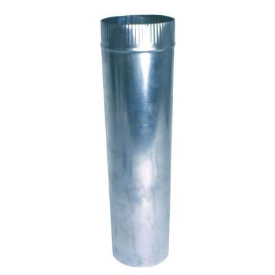 3 in. x 2 ft. Round Metal Duct Pipe