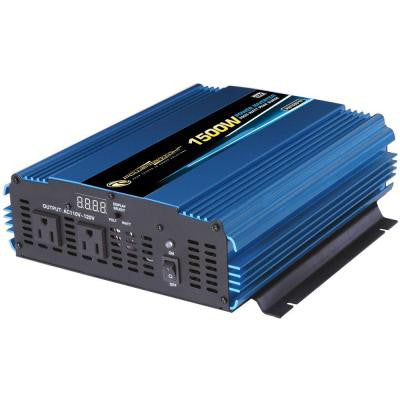 12 Volt DC to AC 1500-Watt Power Inverter