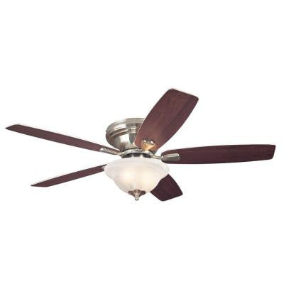 Sumter 52 in. Brushed Nickel Ceiling Fan