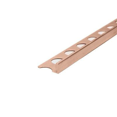 Copper Anodized 3/8 in. x 98-1/2 in. Aluminum L-Shaped Tile Edging Trim
