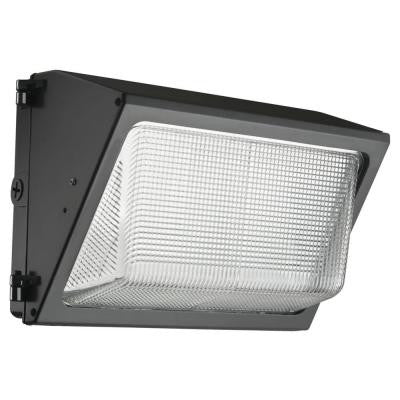 LED Small Bronze Wall Pack with Glass Lens