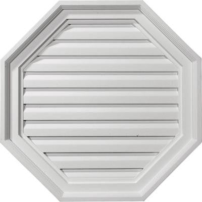 2-1/8 in. x 22 in. x 22 in. Decorative Octagon Gable Louver Vent