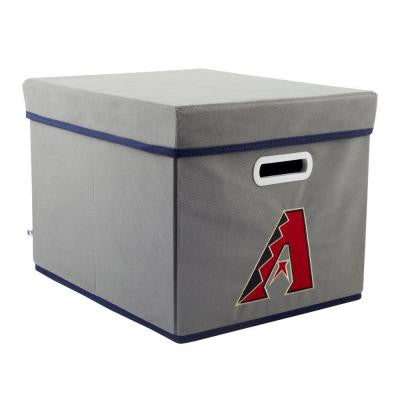 MLB STACKITS Arizona Diamondbacks 10 in. x 12 in. x 15 in. Stackable Grey Fabric Storage Cube