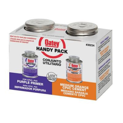 4 oz. PVC/CPVC Cement and Primer - Handy Pack