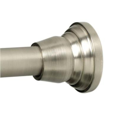 NeverRust 43 in. - 72 in. Aluminum Adjustable Shower Rod in Brushed Nickel