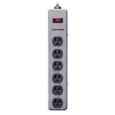 6 ft. 6-Outlet Metal Surge Protector