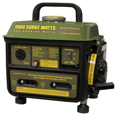 1,000-Watt 2-Stroke Gasoline Powered Portable Generator with Brushless Motor