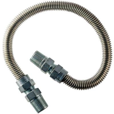 3/8 in. MIP x 3/8 in. MIP x 24 in. Stainless Steel Dryer Connector