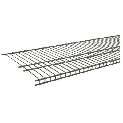 SuperSlide 6 ft. x 16 in. Nickel Ventilated Wire Shelf