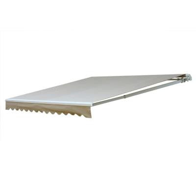 16 ft. 7000 Series Manual Retractable Awning (122 in. Projection) in Beige/Bisque
