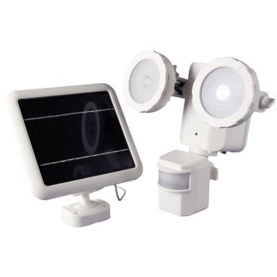 600 Lumen 160 Degree Outdoor Motion Activated Solar Powered White LED Security Light
