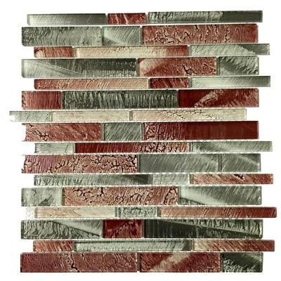 Upscale Designs 12 in. x 12 in. x 4 mm Glass Mesh-Mounted Mosaic Tile