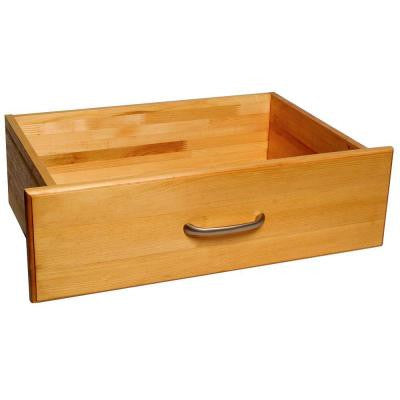 8 in. x 16 in. Deep Deluxe Tower Drawer in Honey Maple