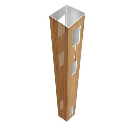 0.135 in. x 5 in. x 8.5 ft. Cypress Vinyl Line Fence Post