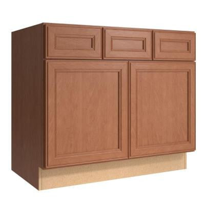 Boden 36 in. W x 21 in. D x 31.5 in. H Vanity Cabinet Only in Caramel