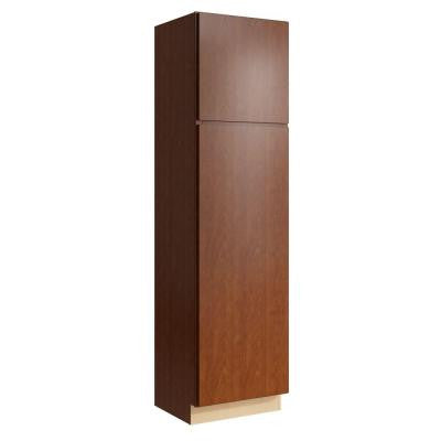 Fiske 24 in. W x 90 in. H Linen Cabinet in Nutmeg