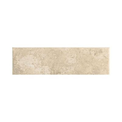 Stratford Place Alabaster Sands 2 in. x 6 in. Ceramic Bullnose Wall Tile