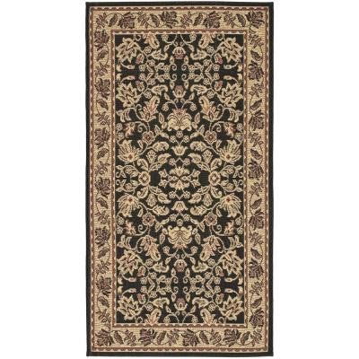 Courtyard Black/Creme 2 ft. 7 in. x 5 ft. Indoor/Outdoor Area Rug